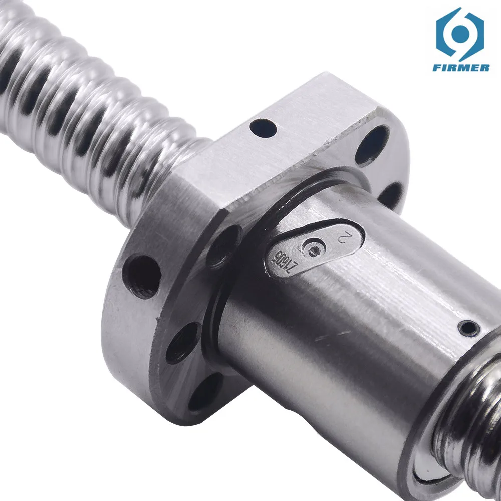 

SFU1605 200 250 300 350 400 450 500 550 600 650 700 800mm rolled ball screw C7 with 1605 flange single ball nut CNC part RM1605