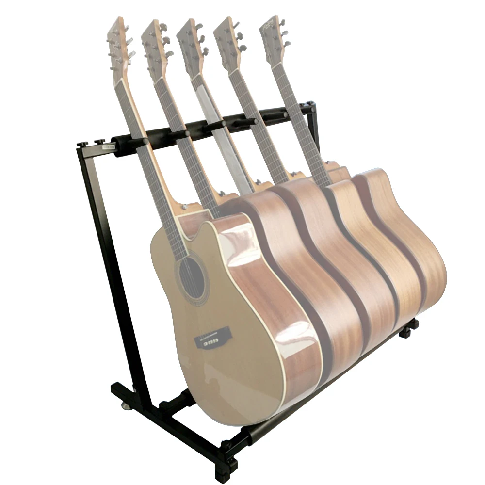MultiGuitarStand5HolderFoldableUniversalDisplayRackPortable