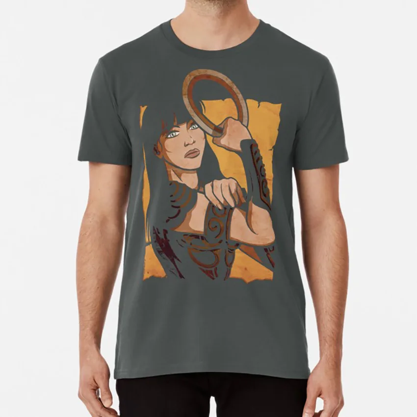 Chakram Queen T shirt xena hercules gabriel gabrielle oinch shakram chakram princess gods | Мужская одежда
