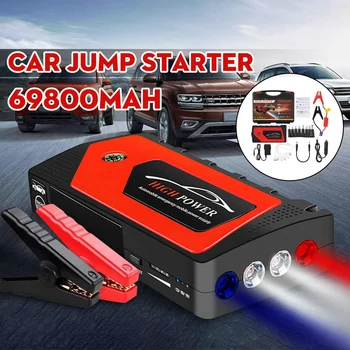 

69800mAh 12v 16V 19V Lcd LED Portable Car Jump Starter Power Supply Battery Booster Power Bank Home Car Fast Charger