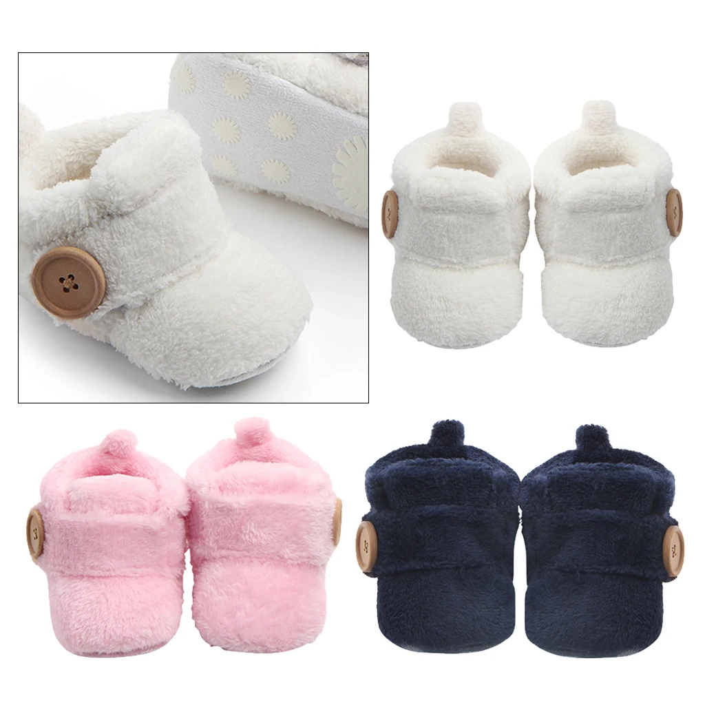 Soft Baby Shoes Booties with Non Skid Bottom - Shower Gift and Birthday Present for Newborn Boys Girls