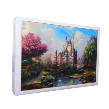 

1000 Pieces Dream Castle Jigsaw Puzzles DIY Assembling Educational Toys Gift Assembling Picture Landscape Puzzles Toys