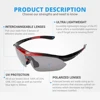 Hot! RockBros Polarized Cycling Glasses Cycling Sunglasses Outdoor Sport Road Bike MTB Men's Glasses TR90 Goggles Eyewear 5 Lens ► Photo 2/6