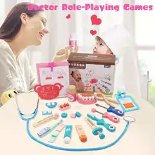 Детская одежда Детский Набор доктора ролевых игр игровой Набор доктора стоматологический медицинский ящик притворяться игра в доктора плюшевые мягкие игрушки для девочек Дети