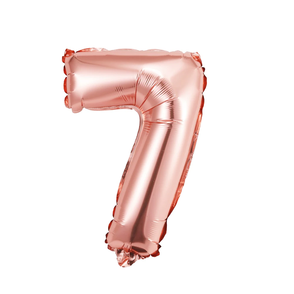 CARRYWON Ballons16 дюймов золотое серебряное число фольгированных шаров цифра воздушный шар День рождения свадьбы украшения день рождения шар - Цвет: Светло-серый