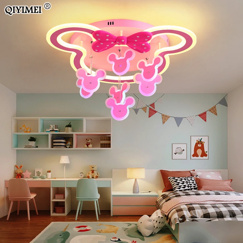 

Modern LED Ceiling Lights Boy's Girl's Study Room Bedroom Lamp Lighting New Indoor Fixture With Remote Control Lamparas De Techo