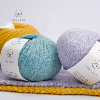 

Streamer Thick Wool Coat Cardigan Line Gold and Silver Silk Core Wool DIY DIY Hand-woven Line Sweater Line Thick 50g/pc