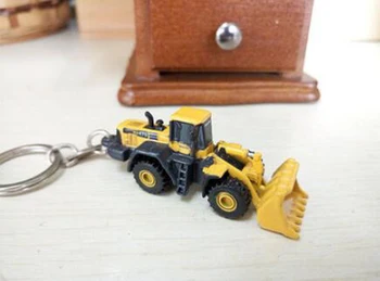 PC210  SK250 Truck Model Keychain Chain Diecast alloy metal Hydraulic Excavator truck model toy engineering truck toy keychain 1