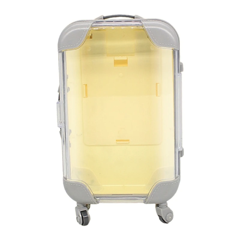 

Mini Trolley False Dolls Eyelashes Packaging Box Simulation Luggage Storage Box