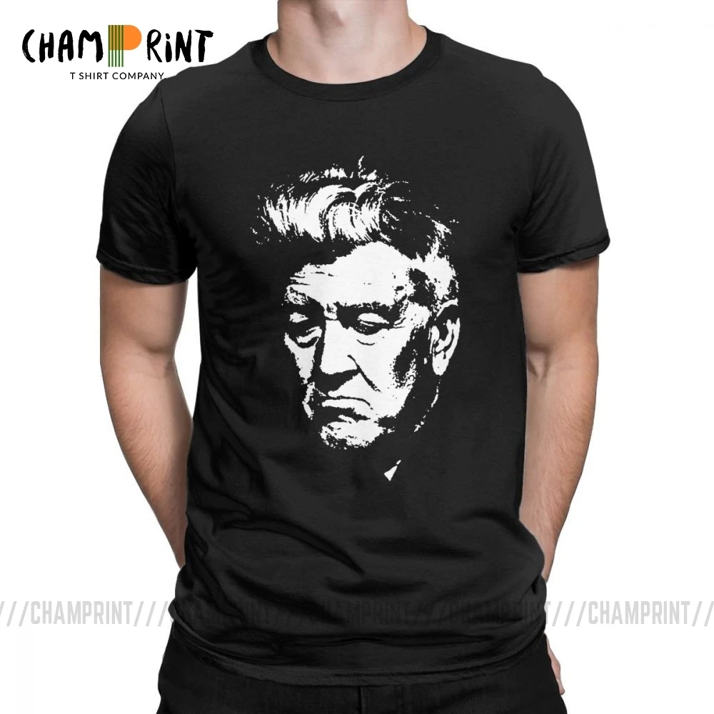 David Lynch Casual T Shirts Men Short Sleeve Tops Gift Tees 100% Cotton Crewneck T-Shirts Plus Size |