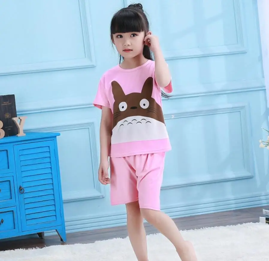 Пижамы для девочек; Детские новые продукты, детская одежда для сна для мальчика, с коротким рукавом детская одежда для сна, пижамы летняя домашняя одежда для девочек - Цвет: style 5