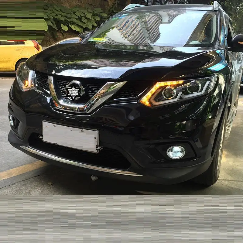 Luces Para Automovil наружные дневные лампы, ходовые Автомобильные светодиодные фары Drl, автомобильные фары в сборе 14 15 16 для Nissan X-TRAIL