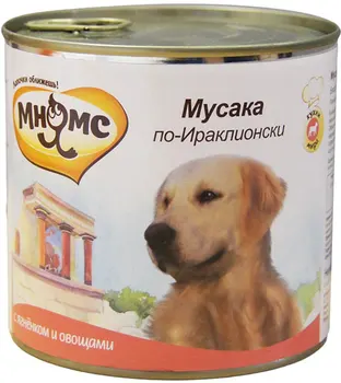 

MNYAMS MNYAMS moussaka ON-Heraklion for dogs with lamb and vegetables 600g