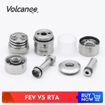 

Volcanee Shenray FEV V5 RTA Top Fill Tank 23mm Diameter 6ml Capacity 316SS For 510 Thread Mech Mod E Cigarettes Vape Atomizer