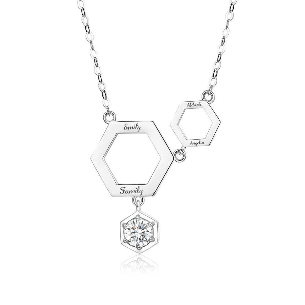 

Szjinao Custom Silver Pendant Necklace For Women Real 925 Sterling Silver Pendant Name Slide Diamond Silver 925 Jewelry Bijoux