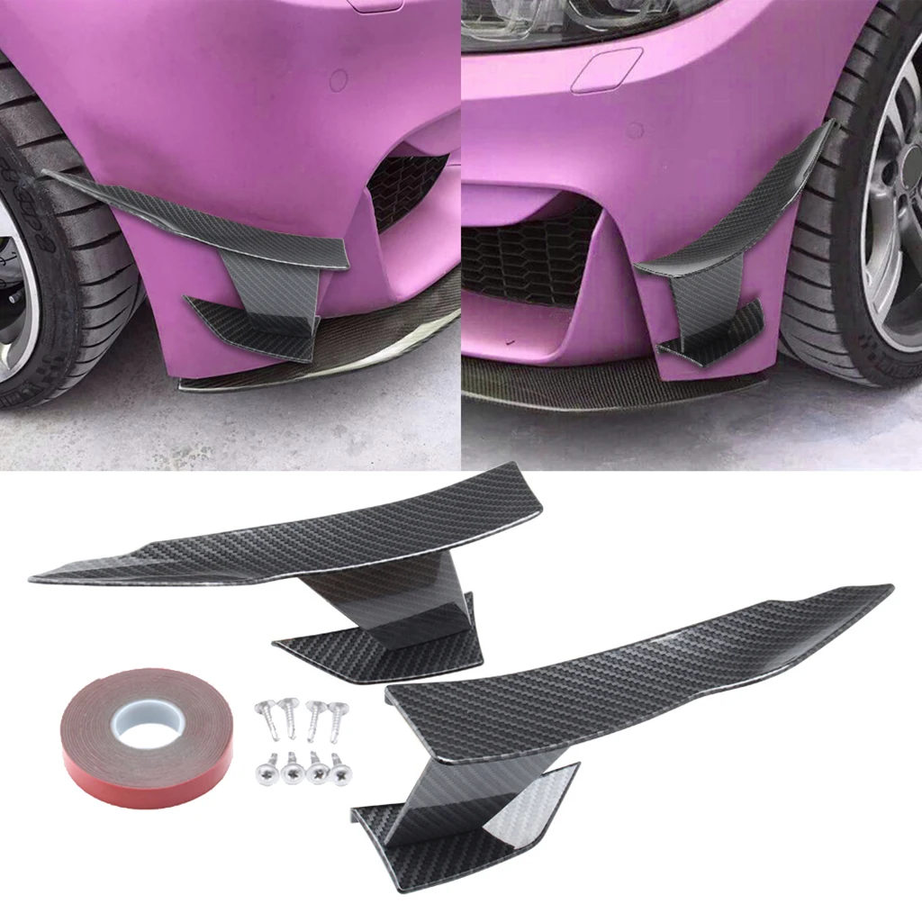 300mm Front Lip Splitter Fins Body Spoiler for BMW 3-Series F80 M3 2015-2019