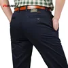 Summer men's business casual brand straight pants autumn middle aged man cotton black work Lightweight trousers khaki long pants ► Photo 3/6