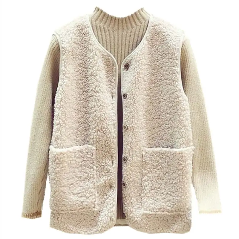 Vests Waistcoats Women All-match Warm Coat New Arrival Fashionable Comfortable Korean Style Womens Loose Students Simple Vintage
