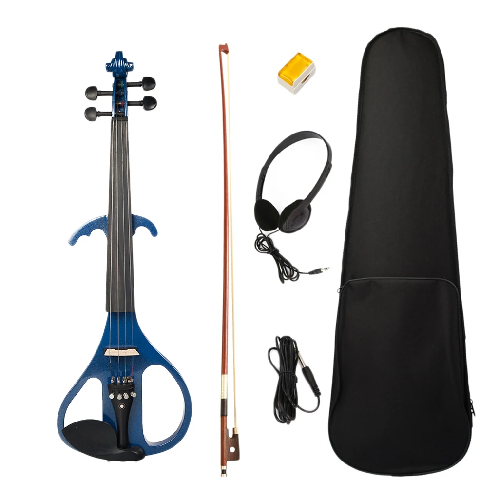 

Professional Solid Wood 4/4 Silent Electric Violin with Carrying Case for Concert Orchestra Stage
