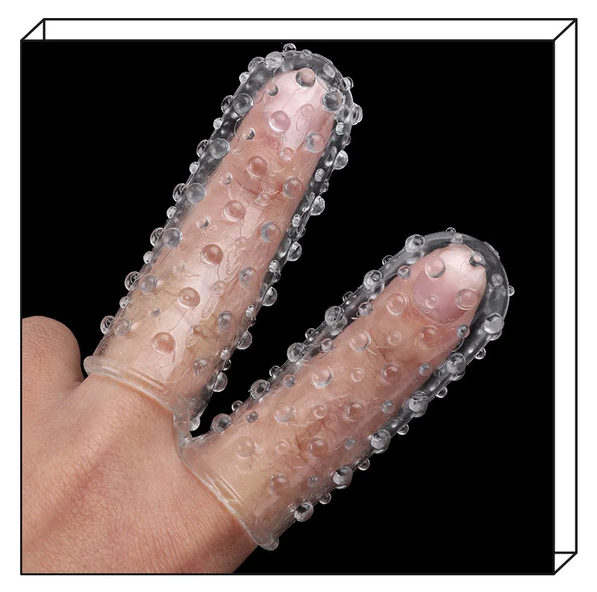 1PC G-Spot Clit Stimulate Finger Penis Sleeve Vibrator Adult Product Penis Vagina Masturbation Dildo Sex For Woman