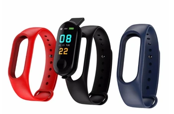

Fitness Smart Bracelet for Xiaomi M3 Smart Watch IP67 Waterproof Wristband Heart Rate Sleeping Monitoring Pedometer for IOS and