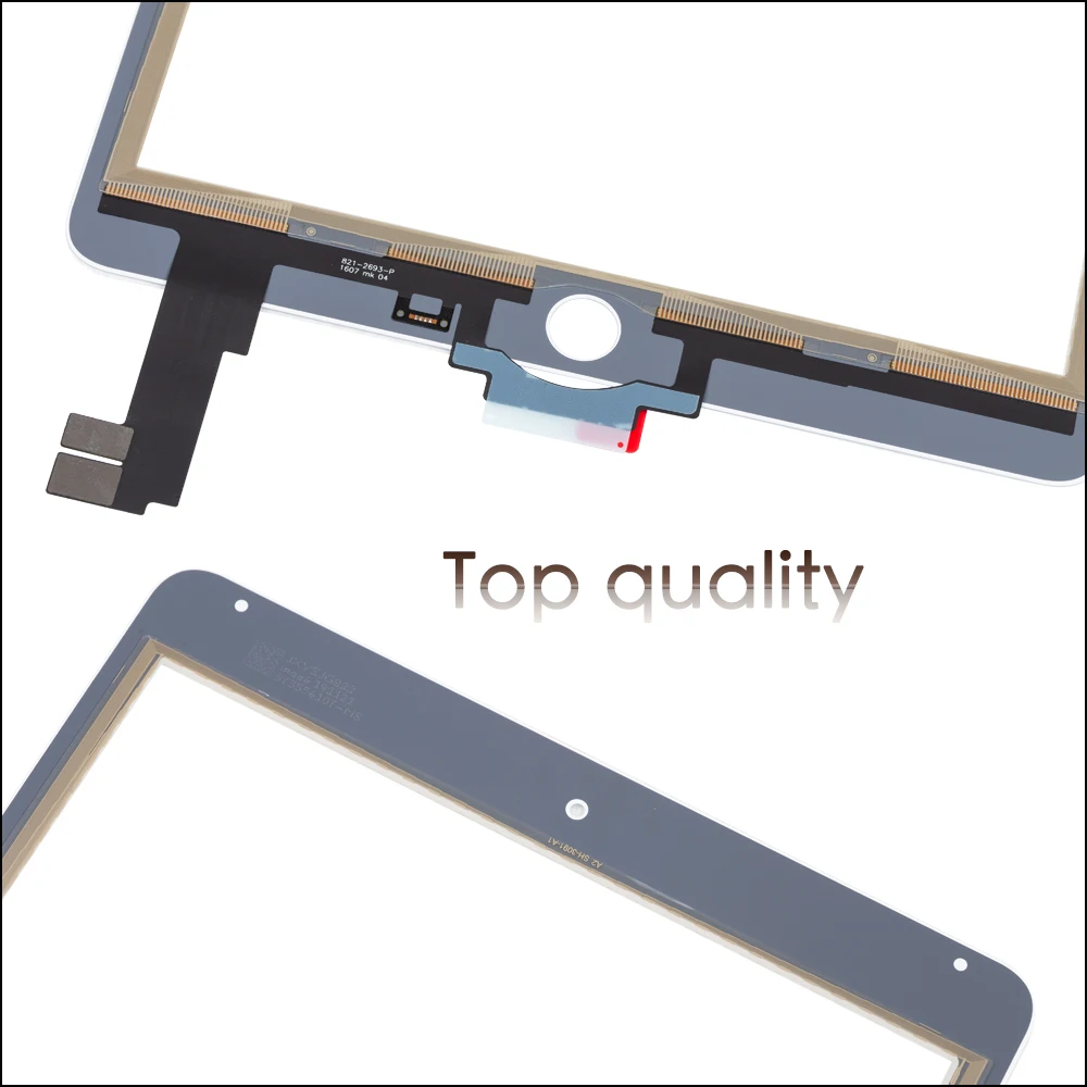 iPad Touch Screen Glass Digitizer Flex Cable A1567 A1566 Free Tools Tempered Glass For iPad Air 2