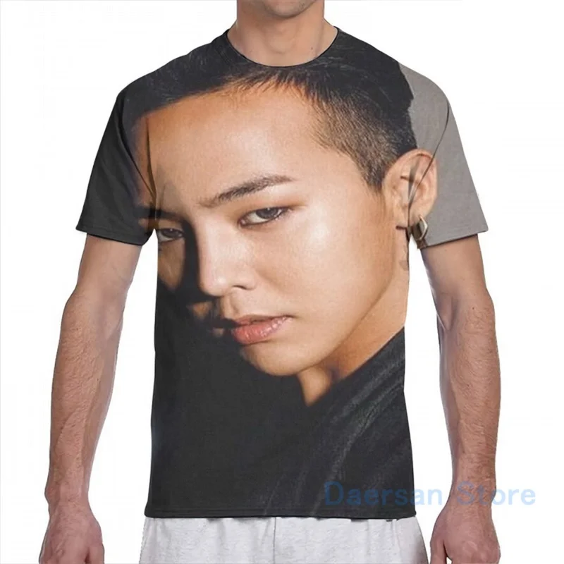 Футболка G dragon с принтом для мужчин и женщин модная тенниска коротким рукавом