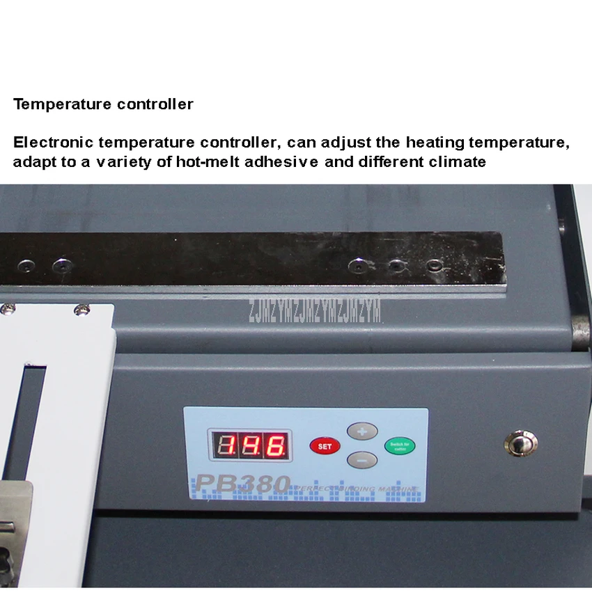 PB-380 машина для склеивания А4 Размер горячего расплава аденсивные коллоидные частицы клея связывающая машина для фотоальбома книги бумаги