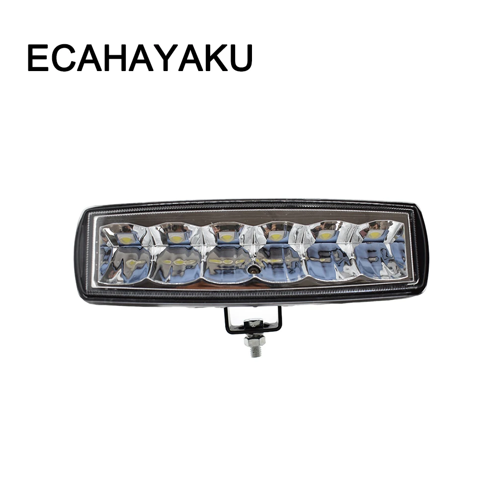 ECAHAYAKU 1 шт. 6 дюймов светодиодный рабочий светильник IP68 комбинированный луч внедорожный светодиодный бар для грузовика jeep ATV SUV 4x4 лодка 12 В противотуманная фара дальнего света