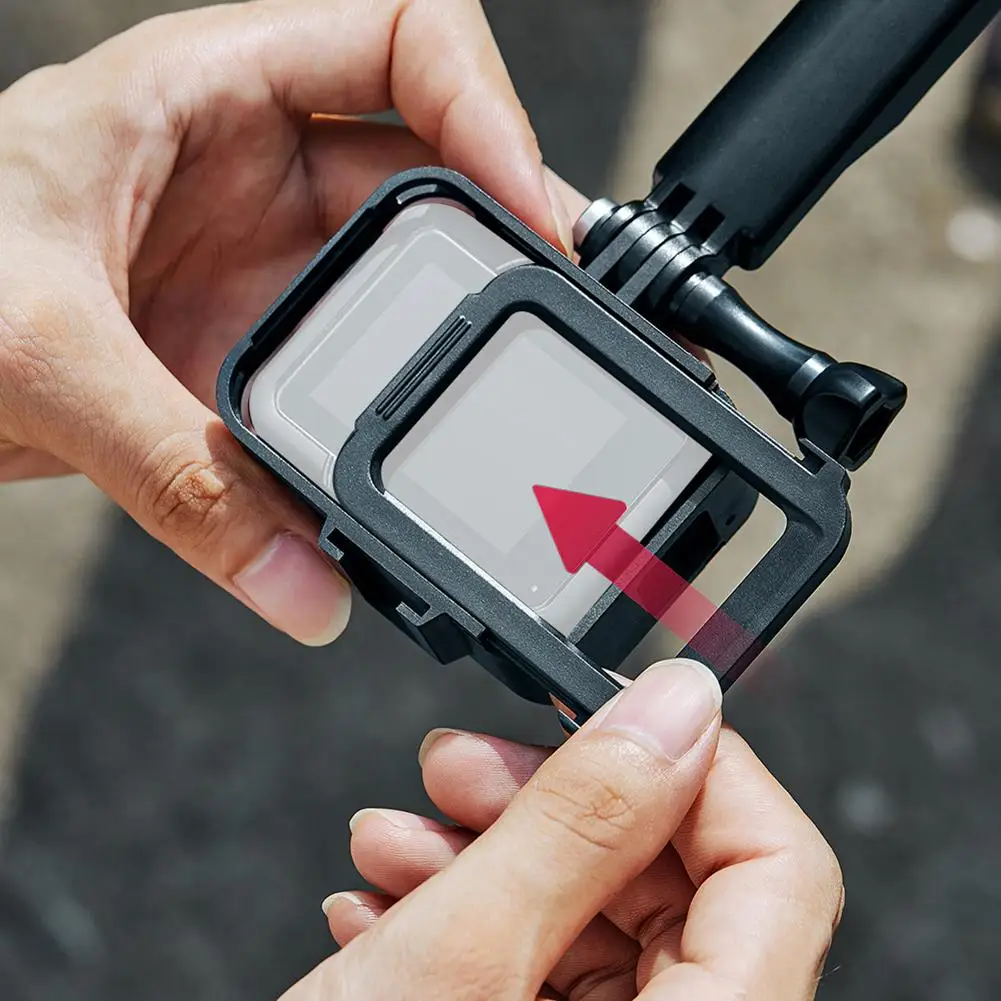 Рамка для камеры Gopro 8 из алюминиевого сплава, собачья клетка, горячие сапоги на холодную погоду, расширенная фиксированная защитная оболочка, аксессуары для камеры
