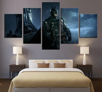 

Wall Pictures Decor Home Living Room Or Bedroom 5 Pieces HD Printing Movie Posters Batman Canvas Paintings Modular Framework Art