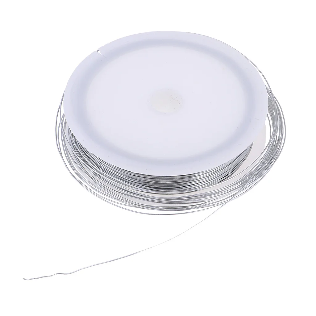 Silver Thin Iron Wire for Hobby Model Making Crafts Soft Wire Coil 40m Length 5