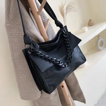 

Temperament Women's High-quality Large-capacity Bag Shoulder Messenger Bag 2020 New Autumn and Winter Chain Handbag BA216