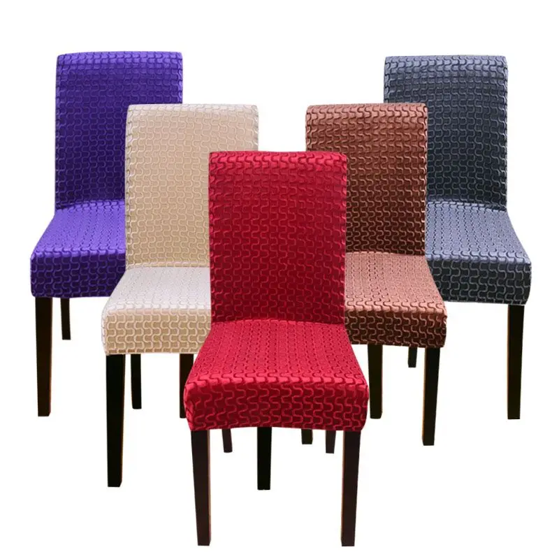

Stretch Spandex Removable Dining Room Chair Covers Slipcover Living Room Home Party Wedding Decoration Chair Cover Solid Color