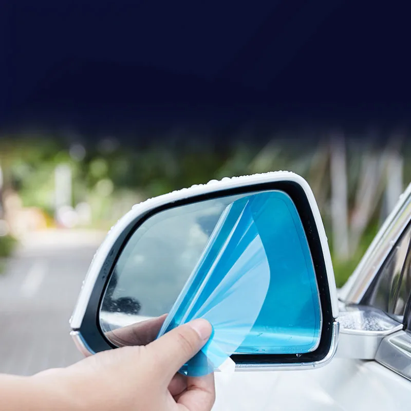 

For Tesla Model S Rearview Mirror Protective Film Nano PET Rainproof Waterproof Anti-Fog Anti-Glare Anti-Reflective Stickers