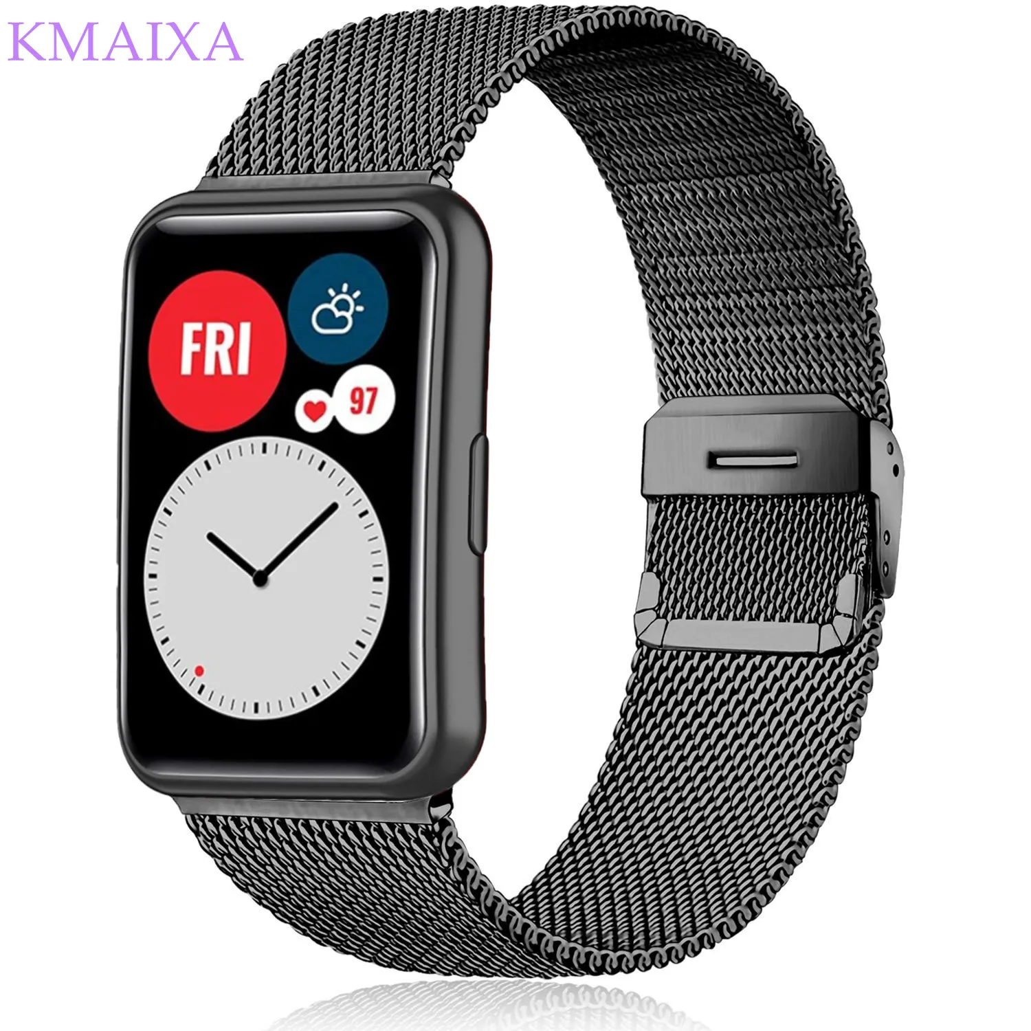 

Ремешок «Миланская петля» для Huawei Watch FIT, аксессуары, ремешок из нержавеющей стали с металлической пряжкой, браслет для часов Huawei Watch fit 2020