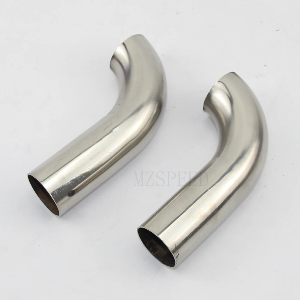 Car Exhaust Pipe Muffler Stainless Steel Elbow 90 Degree Angle Pipe to Reduce Diameter 1PCS
