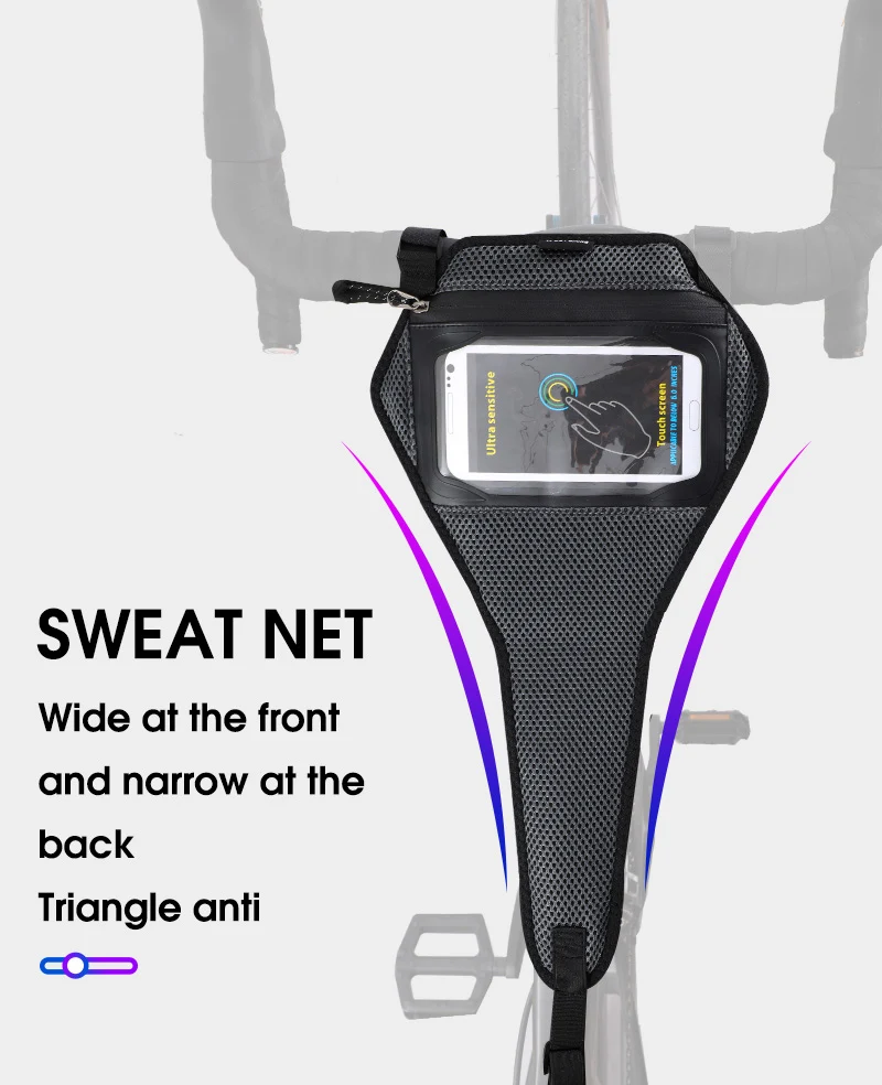 Description Picture 5 of itemWEST BIKING Bicycle Bike Sweatband Indoor MTB Bike Frame Sweat Guard Trainer Sweat Net Frame Protection Bicycle Accessories
