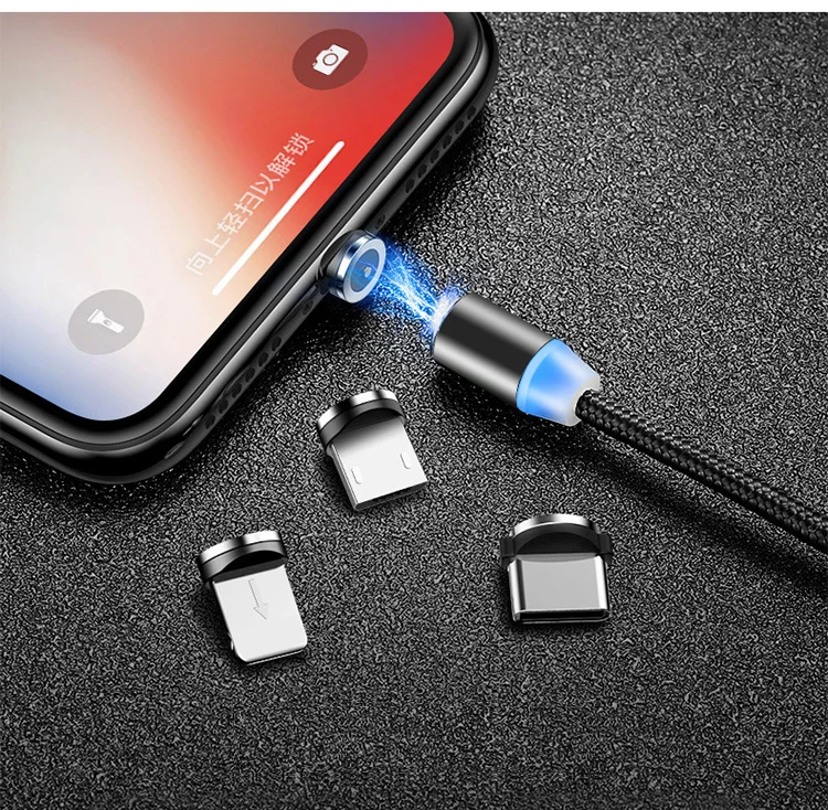 Магнитный usb-кабель Ustarmate для быстрой зарядки и передачи данных для iPhone Micro type-C, кабели USB для быстрой зарядки, кабель USB для мобильного телефона