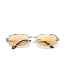 Новые Складные портативные с очками для чтения HD, хрустальные пресбиопические очки унисекс, металлические очки с полной рамкой, деловые Повседневные очки для чтения