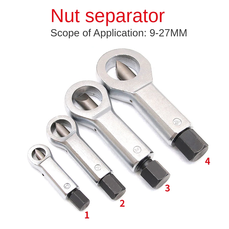 9-27mm Professional Nut Break Extractor Splitter Cracker Remover Tool Set Rust Nut Removal Puller Damaged Screw Repair Hand Tool
