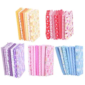 

28/35pcs Unique Patchwork Cloth Pretty Sewing Cotton Fabric Handmade DIY Cotton Cloth DIY Accessories for Girls Kids