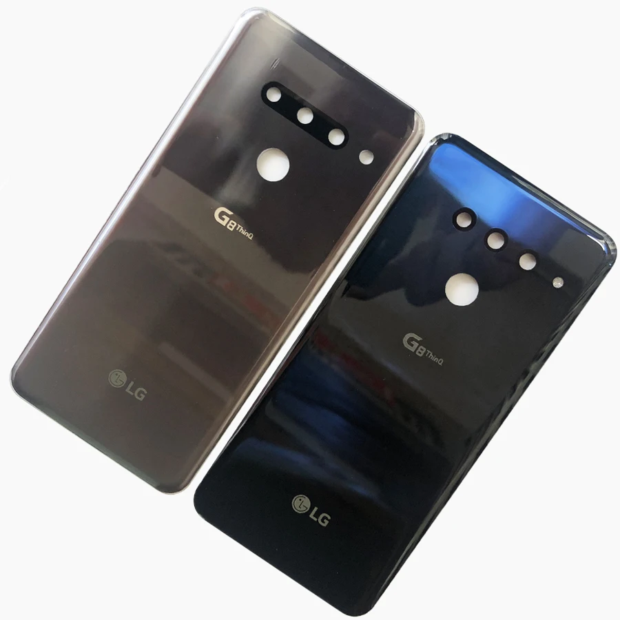 100% оригинальное стекло для LG G8 ThinQ LMG820 крышка батареи корпус двери задний Чехол с