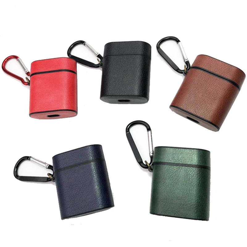 

Airpods Leather Earphone Wireless Bluetooth Waterproof Case For Airpod Case Cover For AirPods shockproof Protective Cover