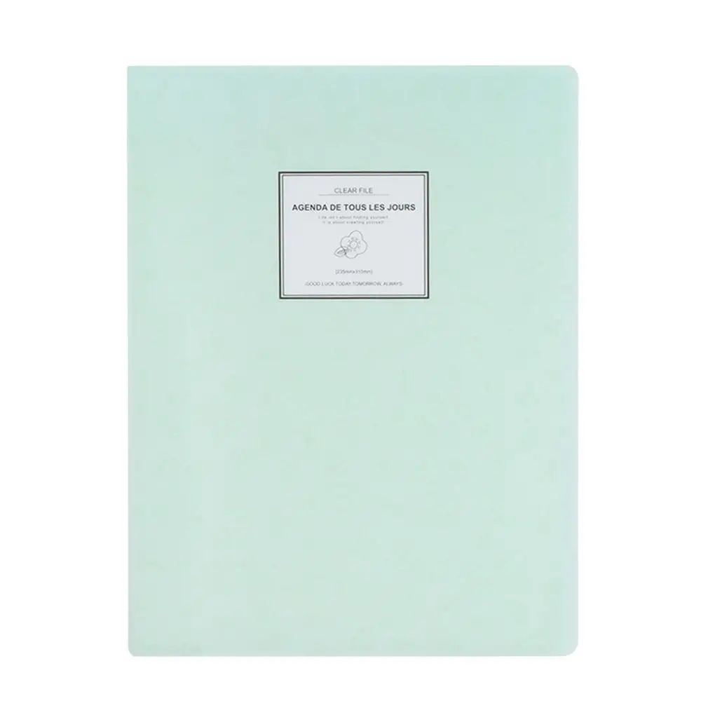 А4 Папка для документов, сумка, кошелек, папка, держатель, органайзер, застежка, офисные принадлежности, папка - Цвет: Green