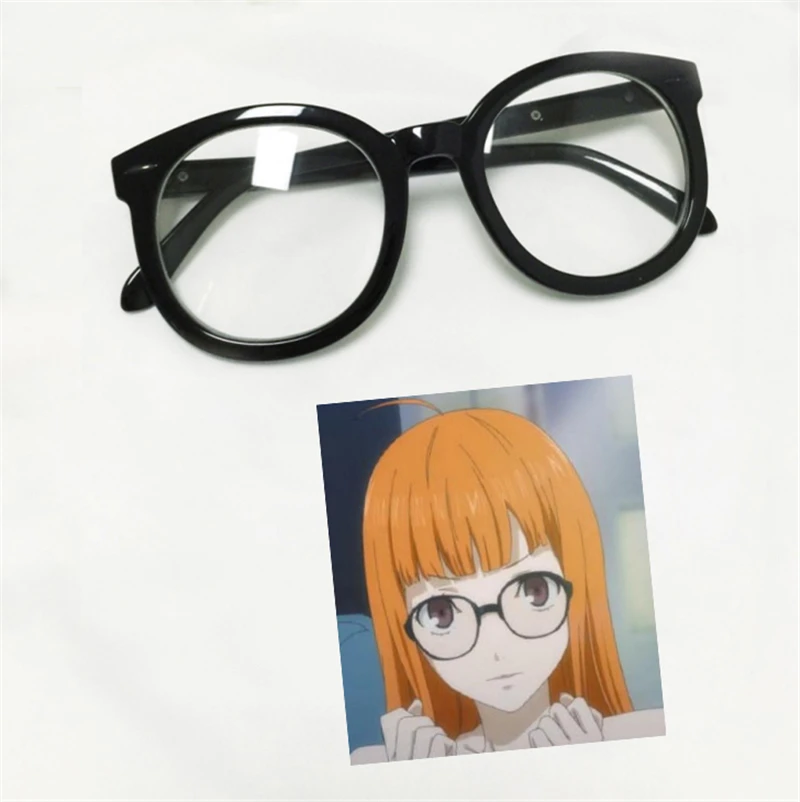 Очки Black Anime Game Persona 5 футаба Сакура очки в стиле косплей реквизит декоративные