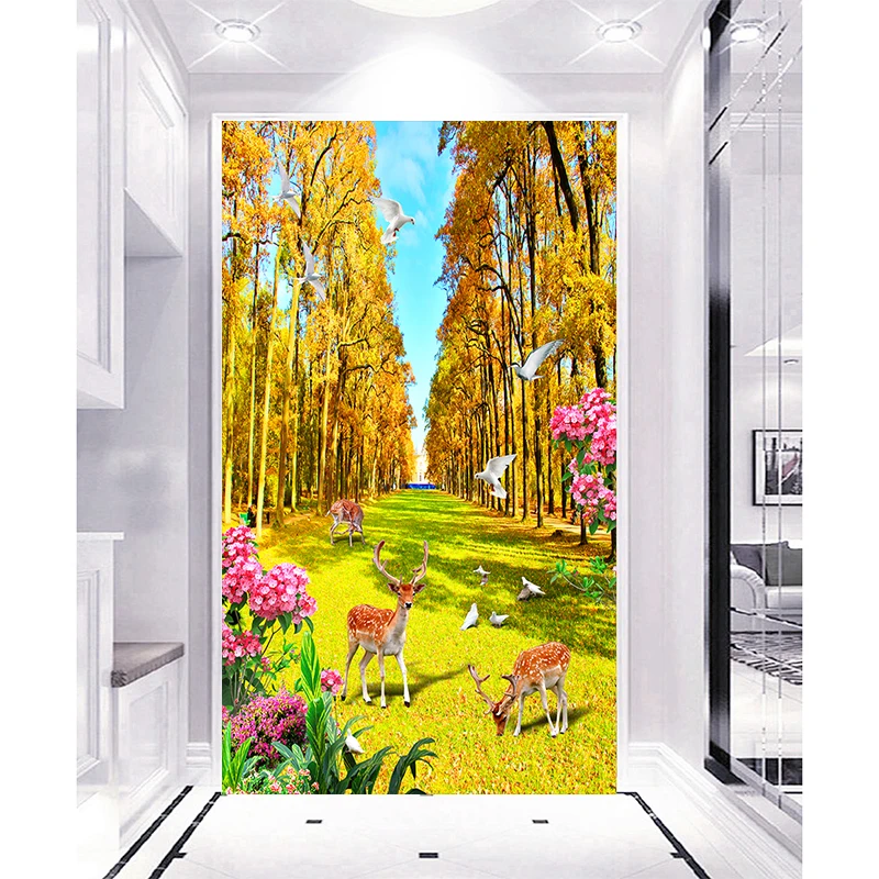 

Youran DIY Diamond Embroidery Kits Elk Deer Animal Landscape Full Round Rhinestone Painting Crafts For Home Wall Decoration
