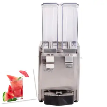 

Spraying Juice dispenser Double tank Cold&Hot Fruit Juicer 8L*2 Commercial automatic drink machine Double-temperature 220V