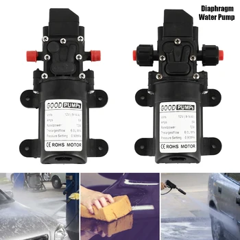 

DC 12V 130PSI 6L/Min Water High Pressure Diaphragm Self Priming Pump 70W