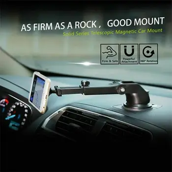 

Universal New 360 Rotating Dashboard Adjustable Car Magnetic Cradle Windshield Suction Mount Flexible Holder For Phone